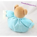 Doudou patapouf bear KALOO star and blue ribbons 10th anniversary 20 cm