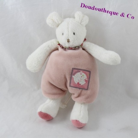 Doudou Rassel Maus MOULIN ROTY Heidelbeere und Capucine rosa zitternd 20 cm Doudou Rassel Maus MOULIN ROTY Heidelbeere und Capucine rosa zitternd 20 cm
