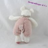 Doudou rattle mouse MOULIN ROTY Blueberry and Capucine pink shivering 20 cm