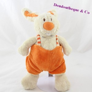Rabbit cub ANNA CLUB PLUSH orange overalls 27 cm