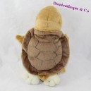 Doudou puppet turtle AU SYCOMORE brown 25 cm