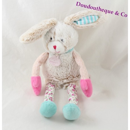 Doudou rabbit DOUDOU Y COMPAGNY La floración rosa choupidoux DC2763 30 cm