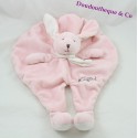 Flaches Kaninchen Kuscheltier BABY NAT' Layette pink weiß 42 cm