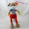 Giraffe peluche MOTS D'ENFANTS Leclerc rot beige 35 cm