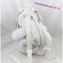 RODADOU coniglio peluche zaino screziato grigio bianco 36 cm