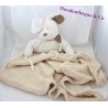 Grande duvet coniglio NICOTOY copertina bandana bianco beige 92 cm