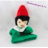 Burattino a mano Pinocchio STORIA DI OURS vintage verde rosso 29 cm