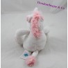 Bola de unicornio doudou TEX BABY estrella rosa blanca 16 cm