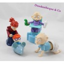 Lot de 4 figurines Les Razmoket QUICK Casse-bonbons Charles-Edouard Dil