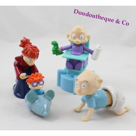 Lot de 4 figurines Les Razmoket QUICK Casse-bonbons Charles-Edouard Dil
