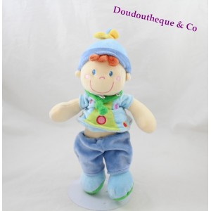 Doudou niño elfo MOTS DE AZUL 27 cm