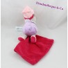 Doudou Katze BABY NAT Taschentuch "leuchtende Sterne Mond Pink 16 cm