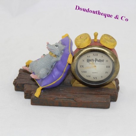 Figura de resina Croutard rata WARNER BROS Harry Potter despertador Scabbers colección 8 cm