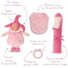 Babi Corolle rosa Pixie Geburtsbox mit Glockendeckel
