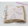 Chaqueta plana NICOTOY rosa y beige con pañuelo de costura cruzada 20 cm
