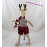 Reindede Reinde kurze Pullover Shorts und Schal in Wolle Weihnachten 37 cm