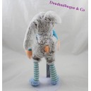 Doudou rabbit DOUDOU AND COMPAGNY The blue maroon Choupidoux DC2764 30 cm