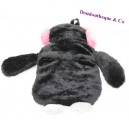 Stuffed penguin hot water bottle PRIMARK white black pink scarf 35 cm