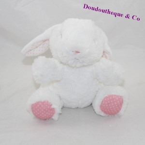 TEX BABY rabbit fur white fur pink peas 17 cm