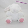TEX BABY piel de conejo blanco piel rosa guisantes 17 cm