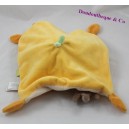 Doudou orso piatto DOUDOU e COMPAGNIE Melis verde berretto arancione DC2646 23 cm