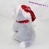 Toalla de gato FRANCOISE SAGET Noel gorra de bufanda roja gris 22 cm