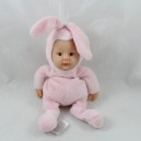 Poupée bébé lapin ANNE GEDDES rose Baby Bunnies 25 cm