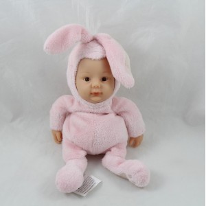 Poupée bébé lapin ANNE GEDDES rose Baby Bunnies 25 cm