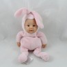 Baby baby bunny bambola ANNE GEDDES rosa Baby Bunnies 25 cm