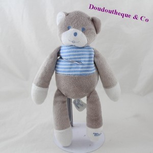 Mustela blau grau MUSTI bär doudou 28 cm