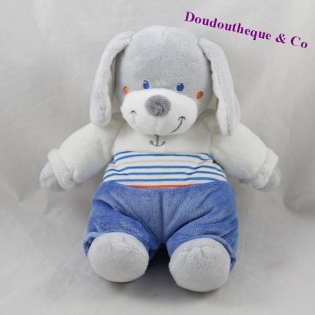 Gefüllte Hund TEX Marine Kreuzung Anker blau grau 25 cm Gefüllte Hund TEX Marine Kreuzung Anker blau grau 25 cm