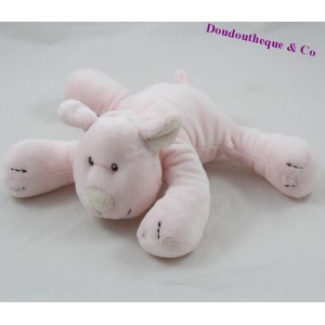 Doudou Hund KIMBALOO rosa liegend 16 cm