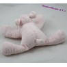 Doudou chien KIMBALOO rose couché 16 cm