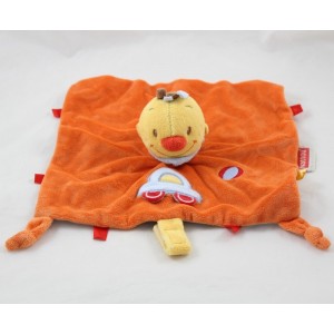 Doudou flach Mann Tim NATTOU Tim und Lily blau Auto Krawatte 27 cm