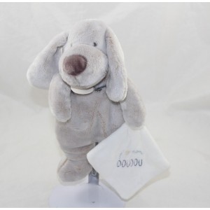 Doudou perro DOUDOU ET COMPAGNIE Me encanta mi peluche gris natural 25 cm