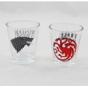 Ensemble de mini verres GAME OF THRONES shooter Stark et Targaryen