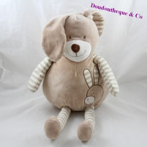 Asciugamano di coniglio SOFT FRIENDS strisce beige 45 cm