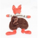 Flat Doudou Jumpy Squirrel BUKOWSKI orange brown crest 24 cm