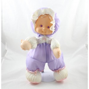 FISHER PRICE Puffalump Kinder Puppe Lila Vinyl Kopf 34 cm