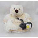 Doudou burattino orso STORIA DI OURS pinguino polare orso tasca HO1357