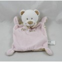 Flat Doudou oso ropa oso arayas rosas 21 cm