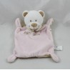 Flat Doudou Bear Clothing Bear Cuddly Pink Striped 21 cm