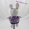 Doudou rabbit NICOTOY purple purple heart 25 cm