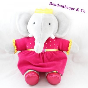 Elefant Cub Celeste IDEAL Babar rosa Kleid 40 cm