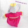 Elefante Cachorro Celeste IDEAL Babar vestido rosa 40 cm