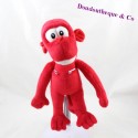Plush monkey Looky LOOK TRAVEL red Club LOOKEA 26 cm