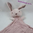 Doudou conejo plano DPAM Du Pareil au Mismo rosa lange 40 cm