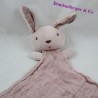 Doudou flat rabbit DPAM Du Pareil au Same pink lange 40 cm