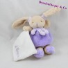 Doudou Taschentuch Kaninchen DOUDOU UND COMPAGNIE lila Picking 17 cm