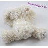 Doudou chien HISTOIRE D'OURS beige poils longs 16 cm